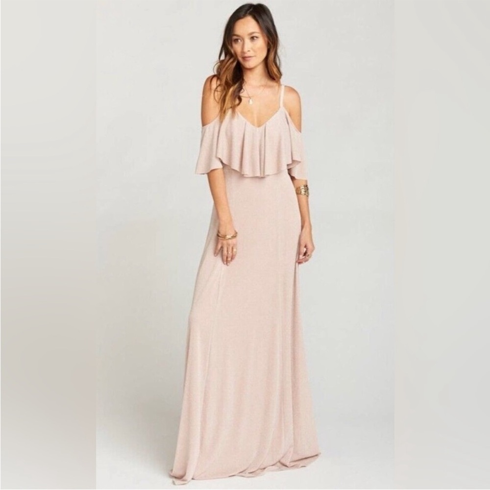*NEW* Show Me Your MuMu Caitlin Ruffle Maxi Bridesmaids Dress